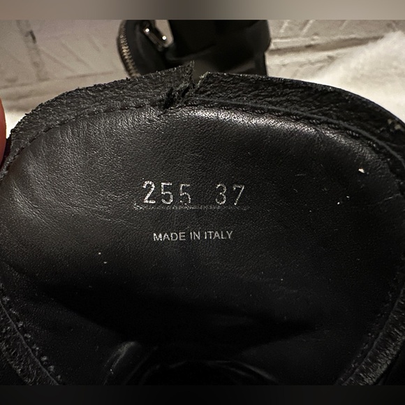 Prada Monolith Leather and Re- Nylon Combat Boots Size 37 - Picture 14 of 16